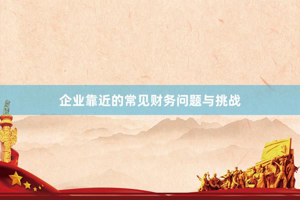 企业靠近的常见财务问题与挑战